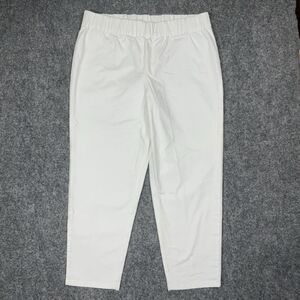 Soft Surroundings Jeans Womens Size L White Pull on Cropped Coastal Preppy